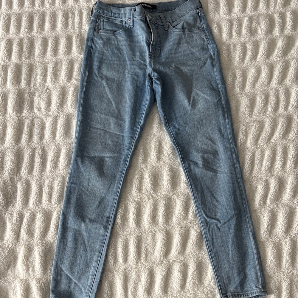 Express Light Blue Women's Skinny Jeans